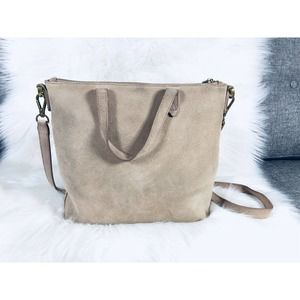 Madewell Transport Tote Suede Mini Crossbody Bag